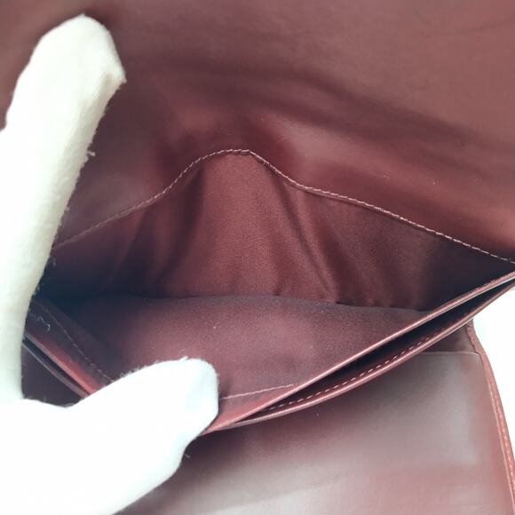 Coach Red Leather Credit Card ID Window Trifold Wallet - Vintage - Picture 14 of 14